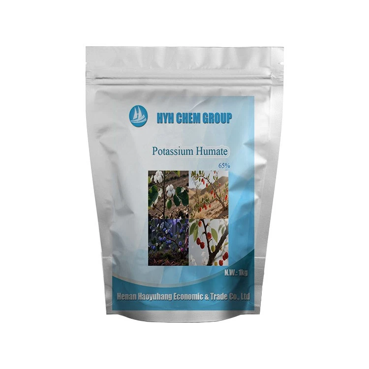 Basic Improvement And Nutrient Supply Potassium Humate 40%,45%,50%,60%,65% CAS No.68514 - 28 - 3 For Lots Of Plants. high quality